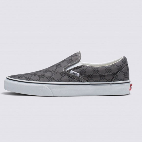 Vans Mens Vans Classic Slip-on - Mens Shoes Pewter/Black - Picture 5 of 8